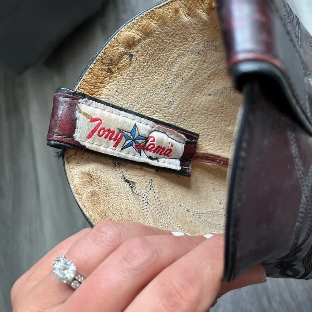 Tony Lama Men’s Cowboy Boots Size 11 - Picture 3 of 11